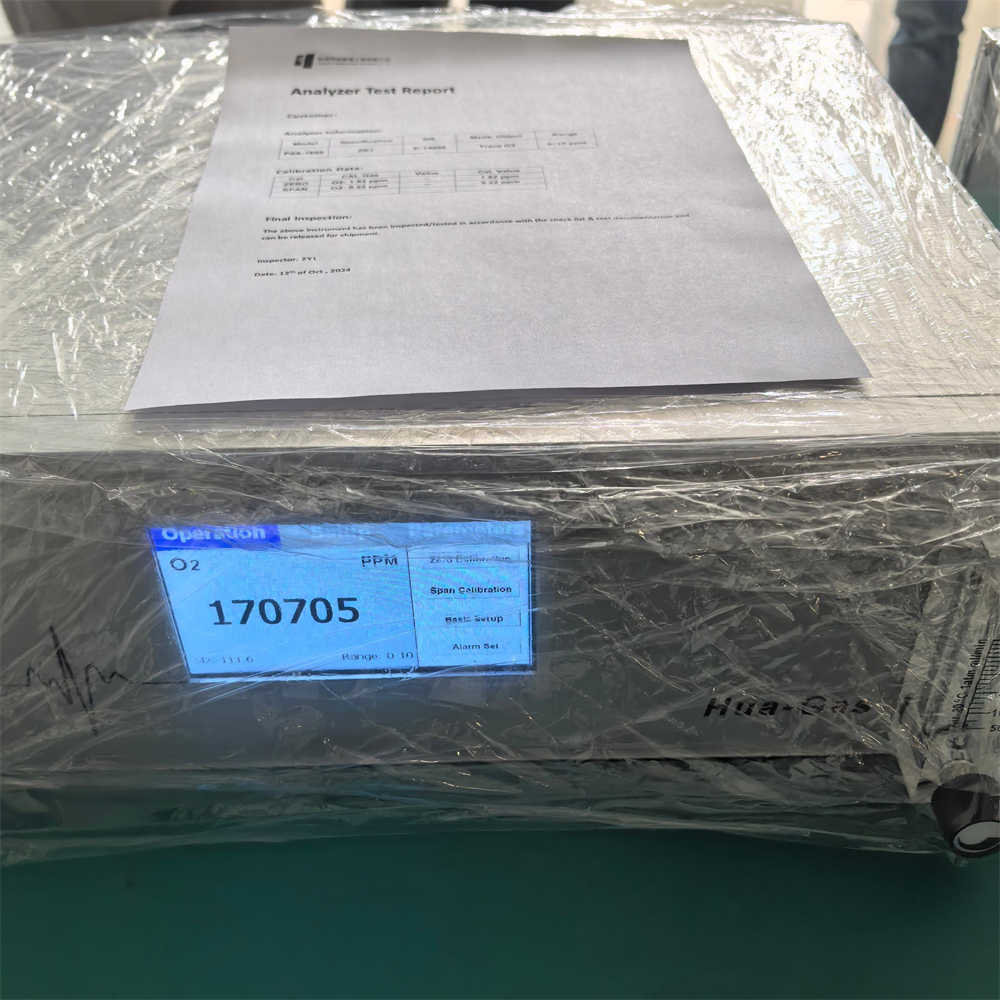 High Accuracy Online Trace Oxygen Analyzer Fuel Cell Zirconia Principle Western Brand Sensor Industrial Use Detects CO2 CO EX