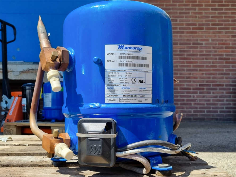Refrigeration Helmetic Scroll Compressor MT80HP4AVE Refrigerants R22 R417A for Cold Storage Room Power Supply 460v/3/60Hz