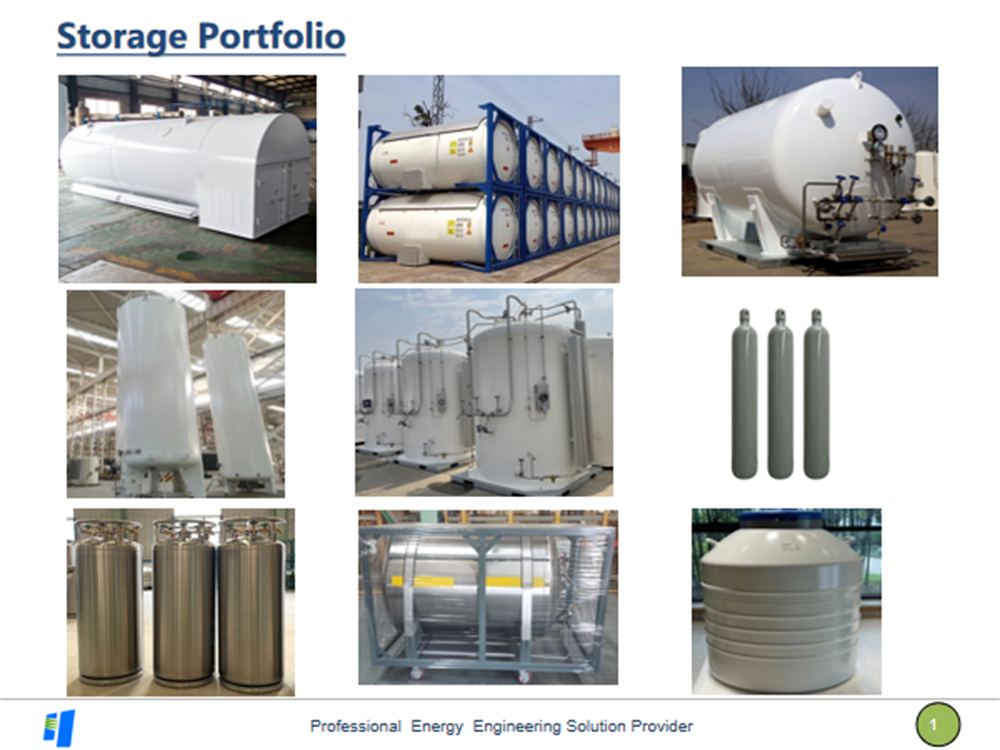 Horizontal Cryogenic Liquid CO2 O2 N2 Argon Storage tank for Cylinder Filling Station GB or ASME Standard