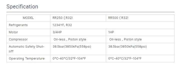 HVAC  Gas Refrigerant Recovery Machine Air Conditioner Single Cylinder AC Recovery Machine RR500
