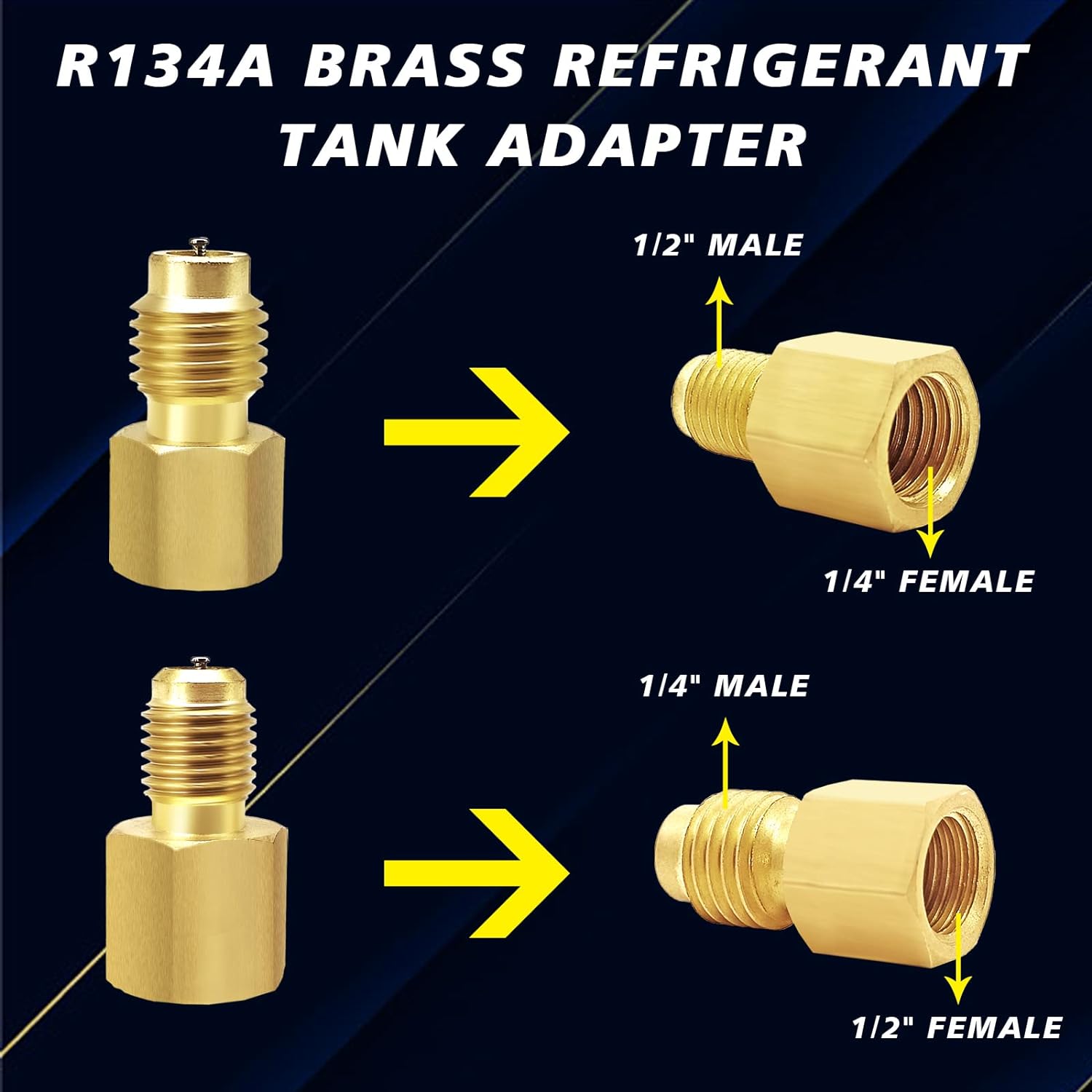 R134A Can Tap, R134A Self-Sealing and Puncture Style Refrigerant Can Tap Valves with Refrigerant Tank Adapters