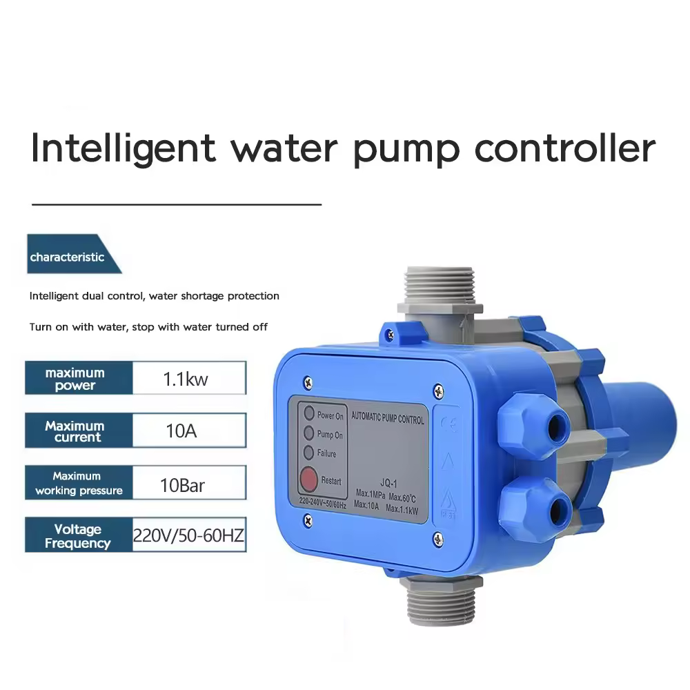 Water Pump Automatic Controller Hot Water Booster Pump Water Shortage Protection Electronic Automatic Pressure Switch