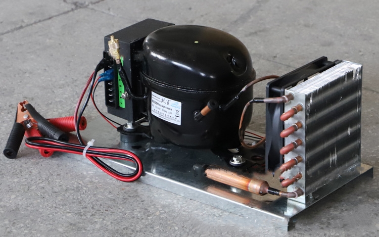 DC Mini Compressor Condensing Unit BD25HC Micro Air Chiller R134a 12V24V Air Conditioner Refrigant