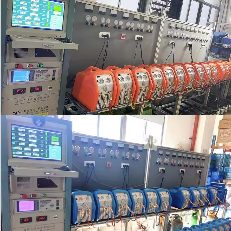 HVAC  Gas Refrigerant Recovery Machine Air Conditioner Single Cylinder AC Recovery Machine RR500