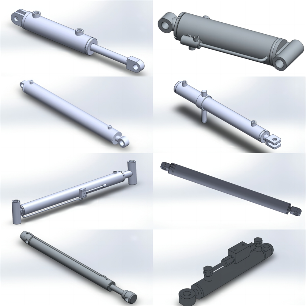 Support Customization No Standard Hydraulic Cylinder for Industrial Vehicle Forklift Tilt  Press  Tipper  Telescopic