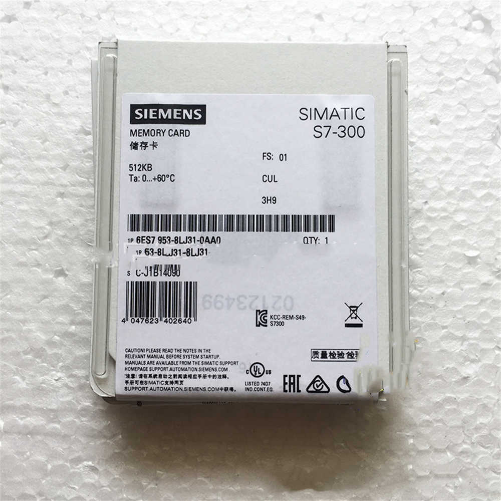 6ES7953-8LJ30-0AA0 PLC MMC Card 512KB S7-300 Storage Card OAAO Micro Memory Card