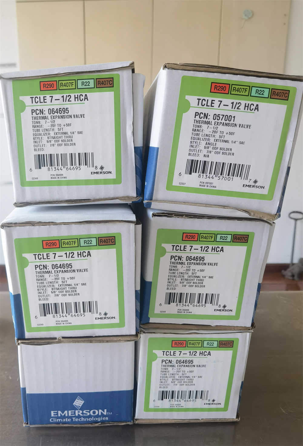 New Thermostatic Expansion Valve TCLE 7-1/2 HCA PNC 064695 Refrigerant R290 R407F R22 R407C for Refrigeration Parts Coldrom