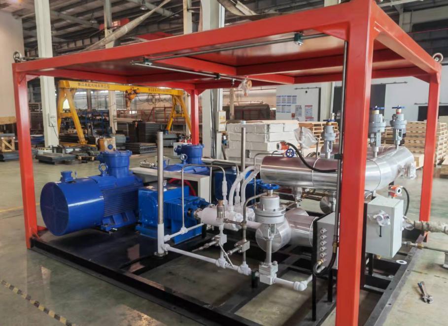 Liquid Oxygen Nitrogen Gas Cylinder Filling Station Pump Skid Mounted Cryogenic Lcng LNG Pump