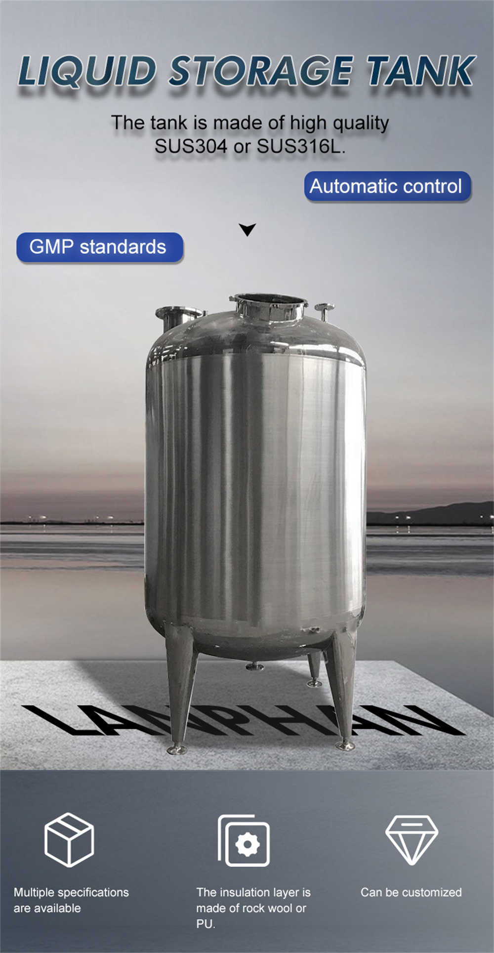 40m3 Gas Fuel Container 5000 Liters 2000L Small Cryogenic Nitrogen Liquid Storage Tank