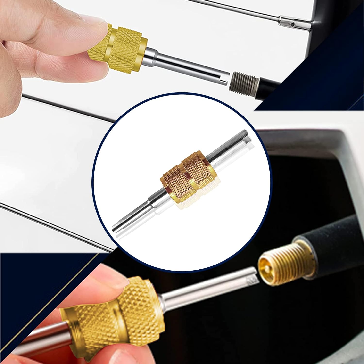 R134A Can Tap, R134A Self-Sealing and Puncture Style Refrigerant Can Tap Valves with Refrigerant Tank Adapters