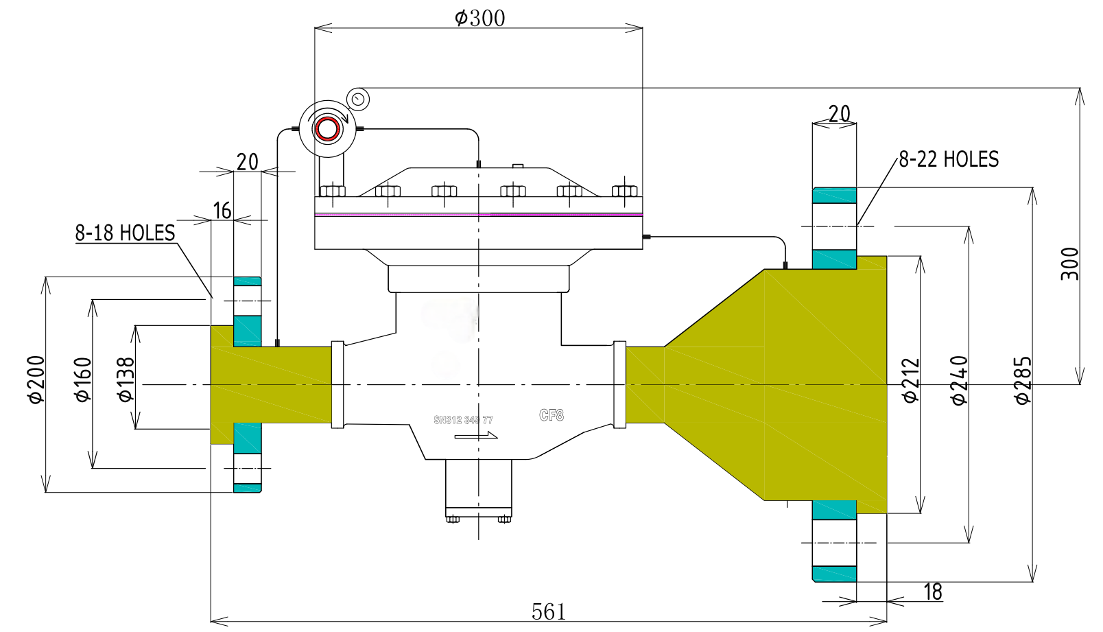 Self Operated Pressure Regulator Valve  Pressure Reducing and Stabilizing Pressure Regulating Valve