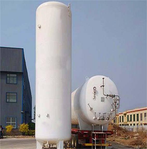 Horizontal Cryogenic Liquid CO2 O2 N2 Argon Storage tank for Cylinder Filling Station GB or ASME Standard