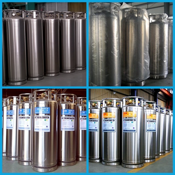 150L-450L Vertical Liquid Oxygen and Nitrogen Dewar Cylinder Cryogenic Tank