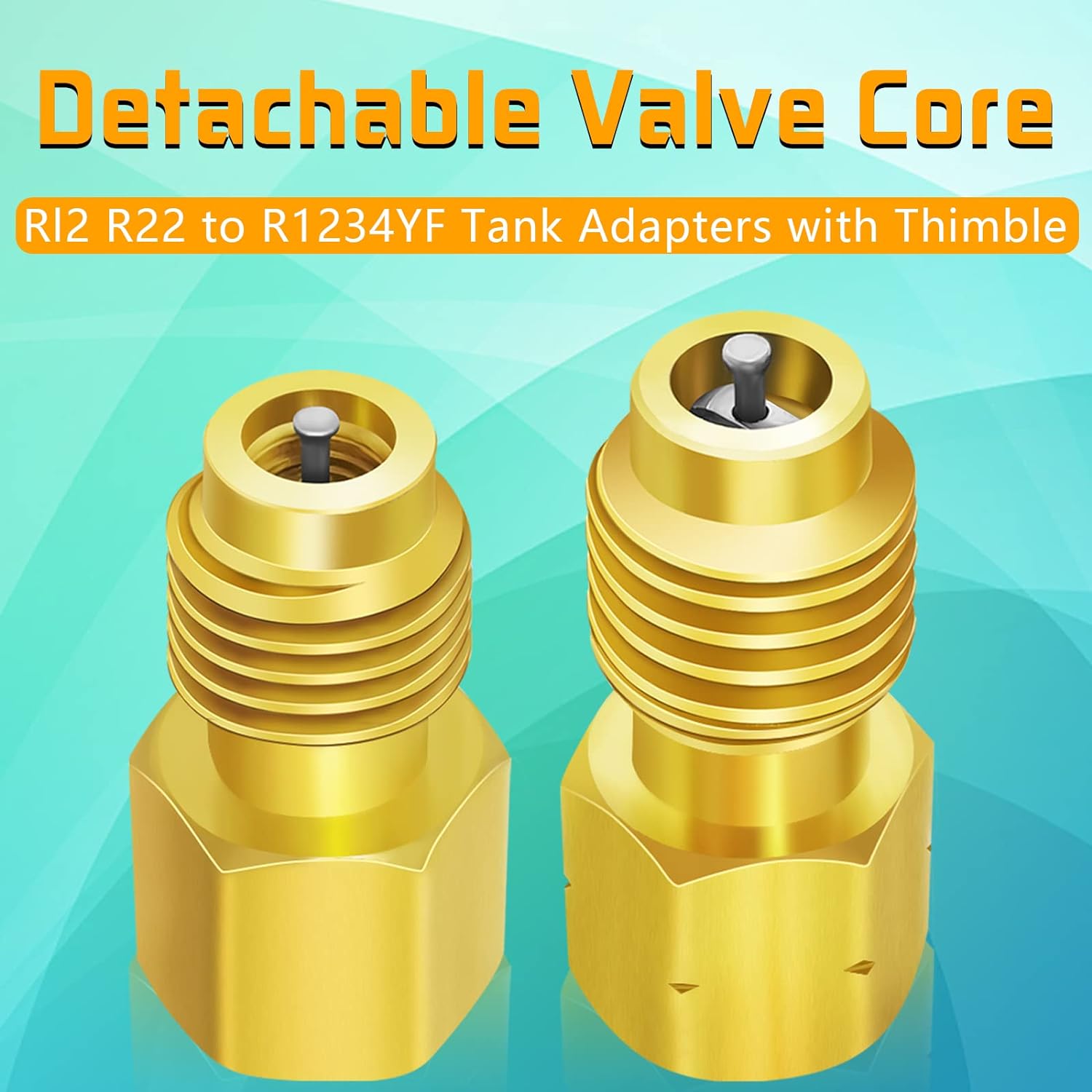 R134A Can Tap, R134A Self-Sealing and Puncture Style Refrigerant Can Tap Valves with Refrigerant Tank Adapters