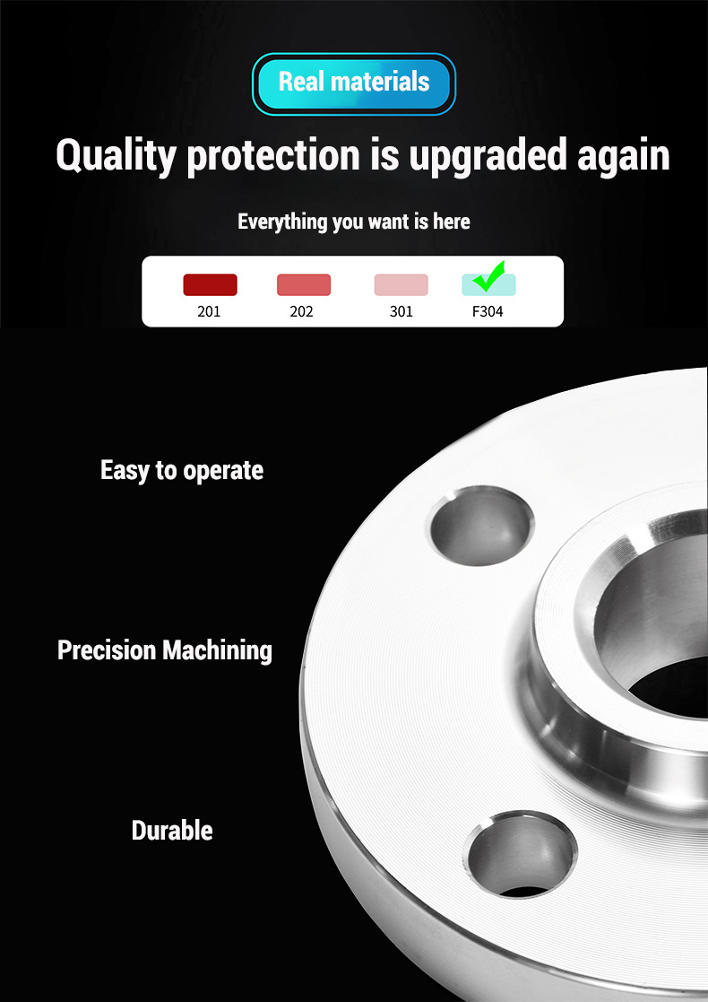 High Class 200 Flange Dimensions Stainless Steel Flange Fitting Pipe Flange