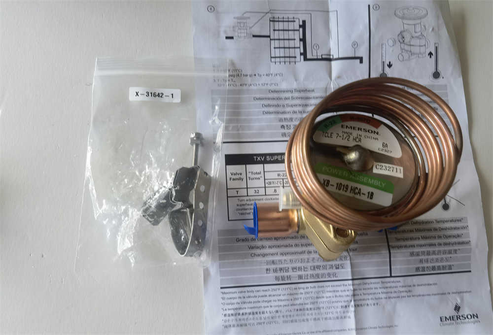New Thermostatic Expansion Valve TCLE 7-1/2 HCA PNC 064695 Refrigerant R290 R407F R22 R407C for Refrigeration Parts Coldrom