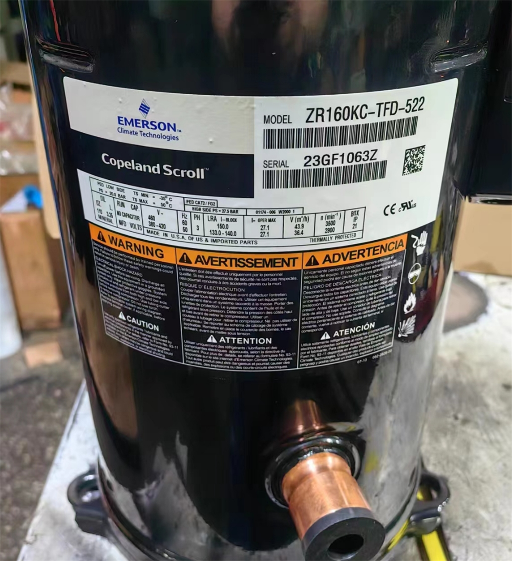 Scroll Compressor ZR190KCE TFD 425 522 ZR190KC TFD 425 440 3 60Hz R22 R404a Copeland for Air Conditioner