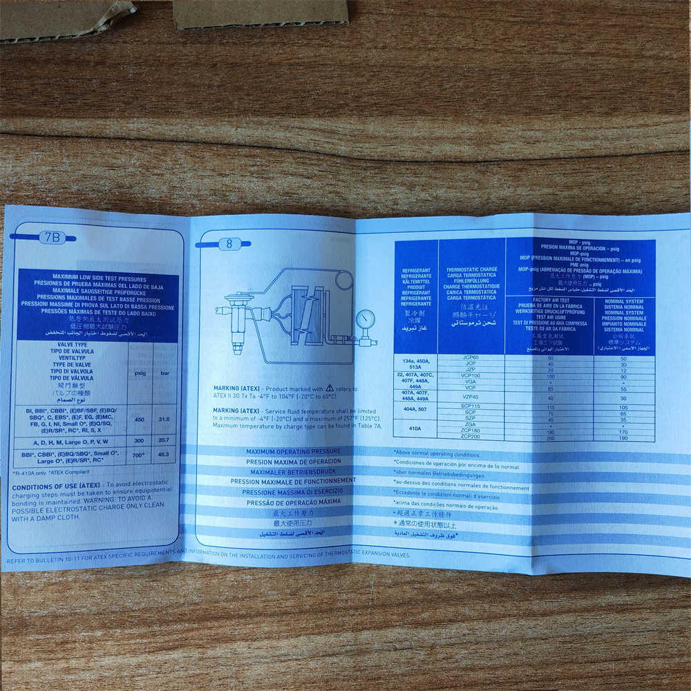 New in Stock Thermostatic Expansion Valve OVE-70-CP1001  R410A for Refrigeration Parts and Coldroom