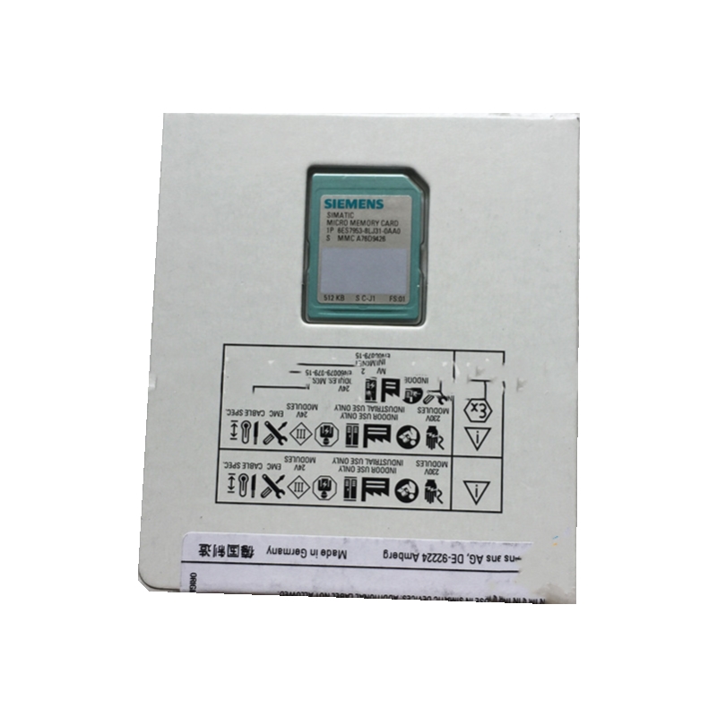 6ES7953-8LJ30-0AA0 PLC MMC Card 512KB S7-300 Storage Card OAAO Micro Memory Card