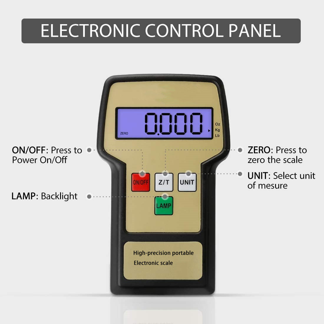 Digital Electronic Refrigerant Charging Weight Scales 100kg for HVAC AUTO AC Refrigerant Recovery with Case, 220LBS 100kg