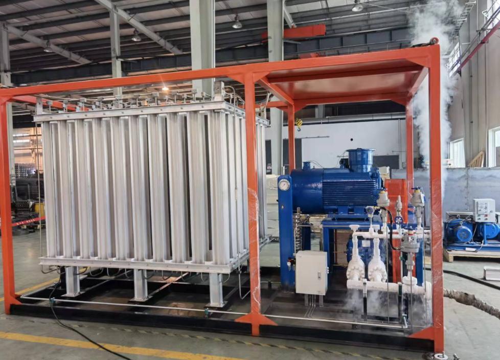 Liquid Oxygen Nitrogen Gas Cylinder Filling Station Pump Skid Mounted Cryogenic Lcng LNG Pump