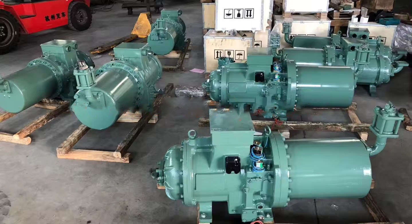 OEM Semi-Hermetic Screw Compressor Type 40ASCCW-Z ASCCW-40Z for Cold Storage  Freezer Fefrigerated Box