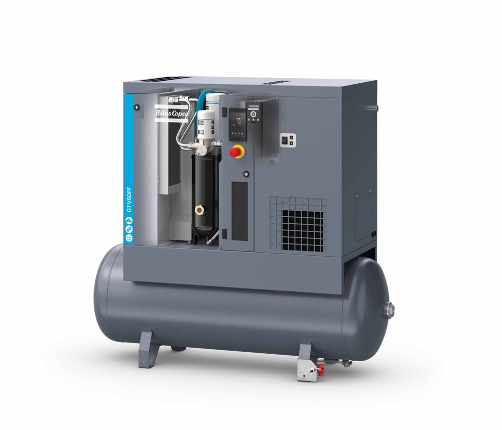 Oil-lubricated Screw Compressor Atlas GA 37-90 Oil-injected Copco Screw Compressor with Remote Control and Monitoring