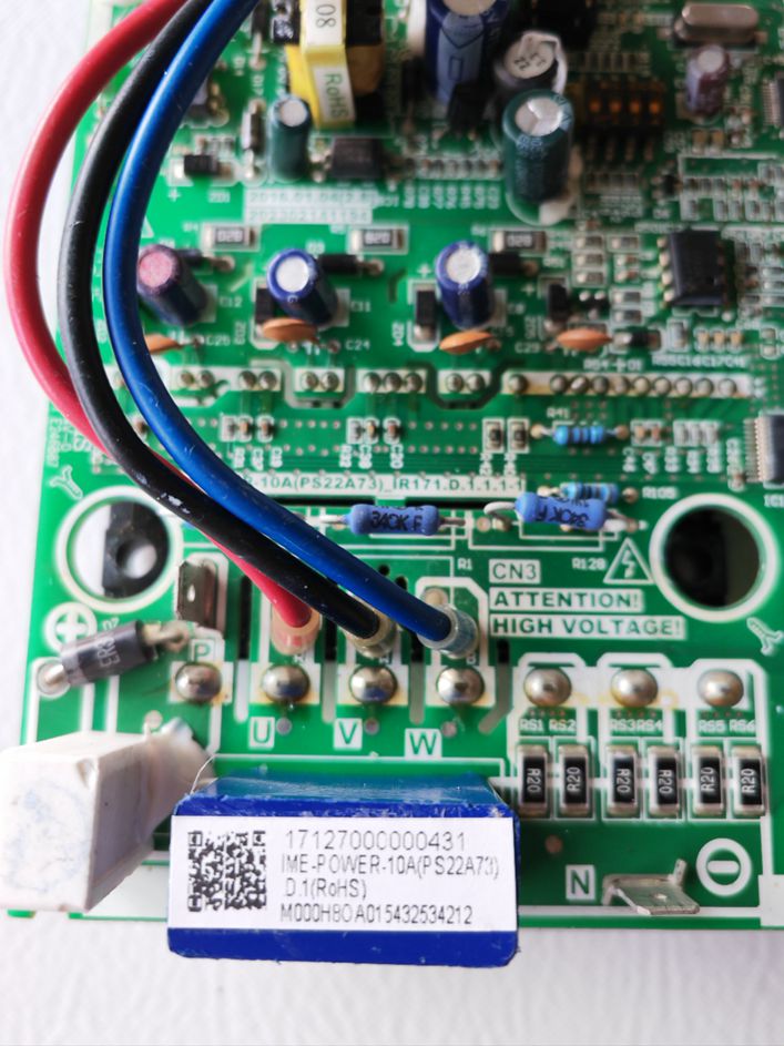Midea Multi-split Fan Module ME-POWER-20A DC Fan Module Motor Drive Module PCB Board 17127000000431