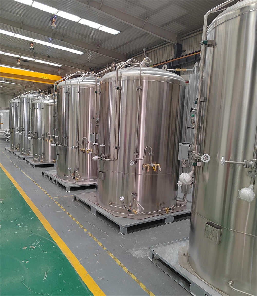 1000L 3000L 5000L Cryogenic Storage Tank Vertical  Liquid Oxygen Nitrogen Argon CO2 Natural Gas