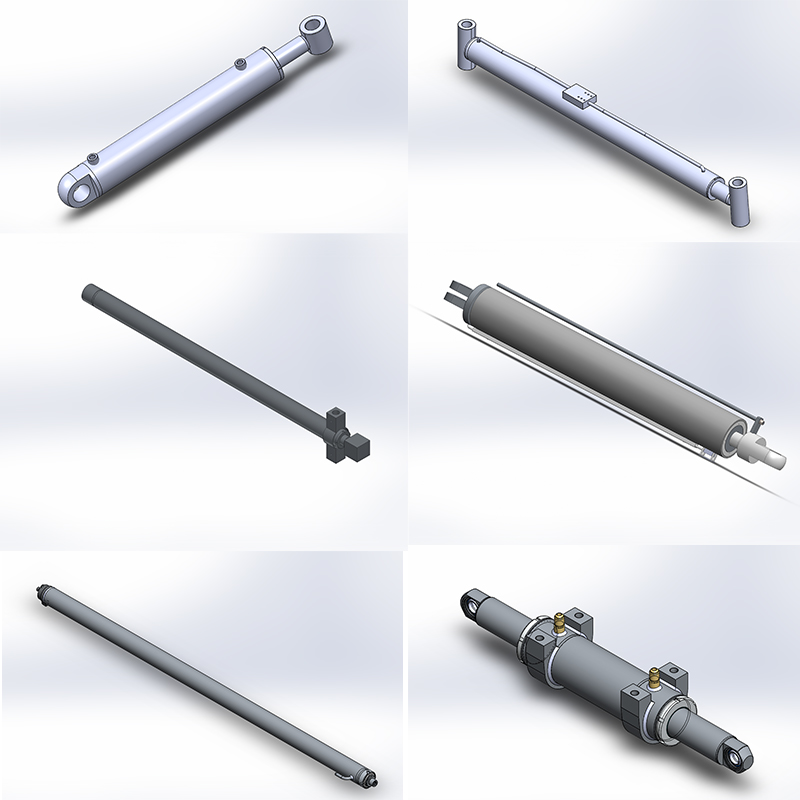 Support Customization No Standard Hydraulic Cylinder for Industrial Vehicle Forklift Tilt  Press  Tipper  Telescopic