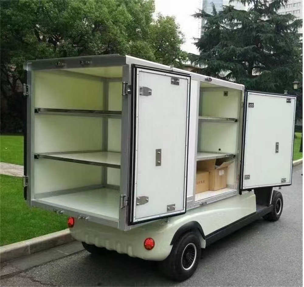 Custom Rotomolded Cargo Transfer Frozen Box with Solar Panel of Van Pickup with 48V/45AH Battery 1.5m Freezer Container  0 -10