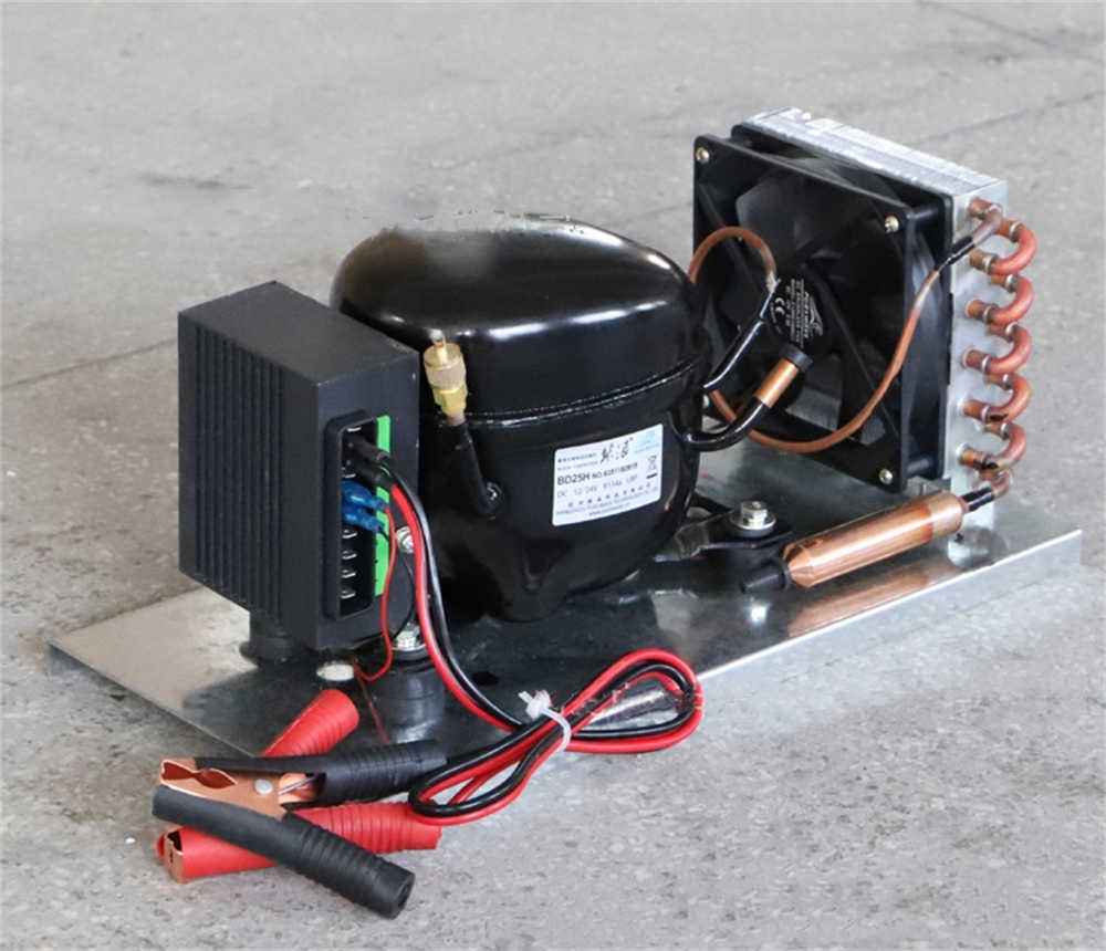 DC Mini Compressor Condensing Unit BD25HC Micro Air Chiller R134a 12V24V Air Conditioner Refrigant